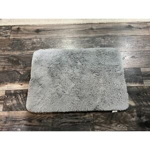 Better Home and Gardens Rug Kitchen Bathroom Indoor Grey Fluffy Furry Soft